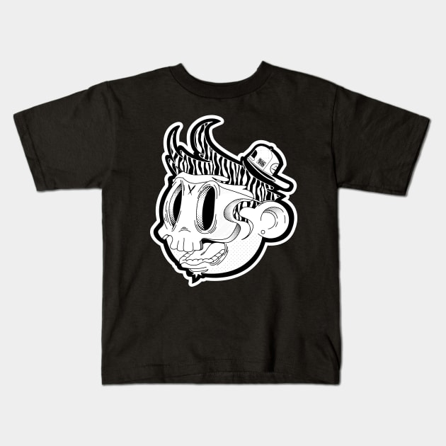 mask cartoon Kids T-Shirt by Mactivo